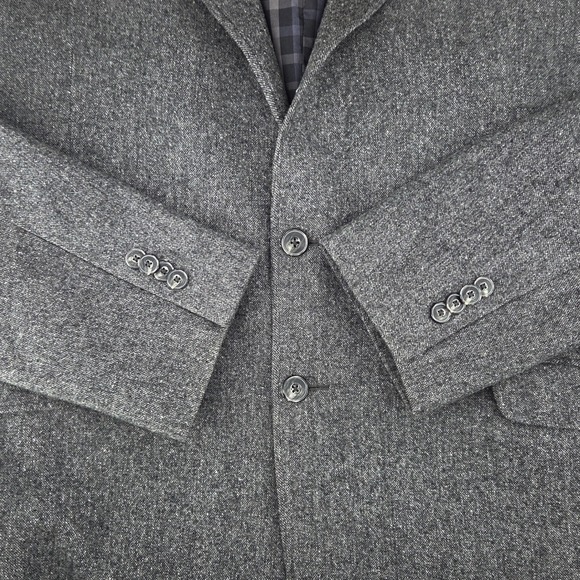 JOS A BANK 1905 Collection Mens 46R Gray Wool Blazer Sport Coat Tailored Fit - Picture 8 of 12